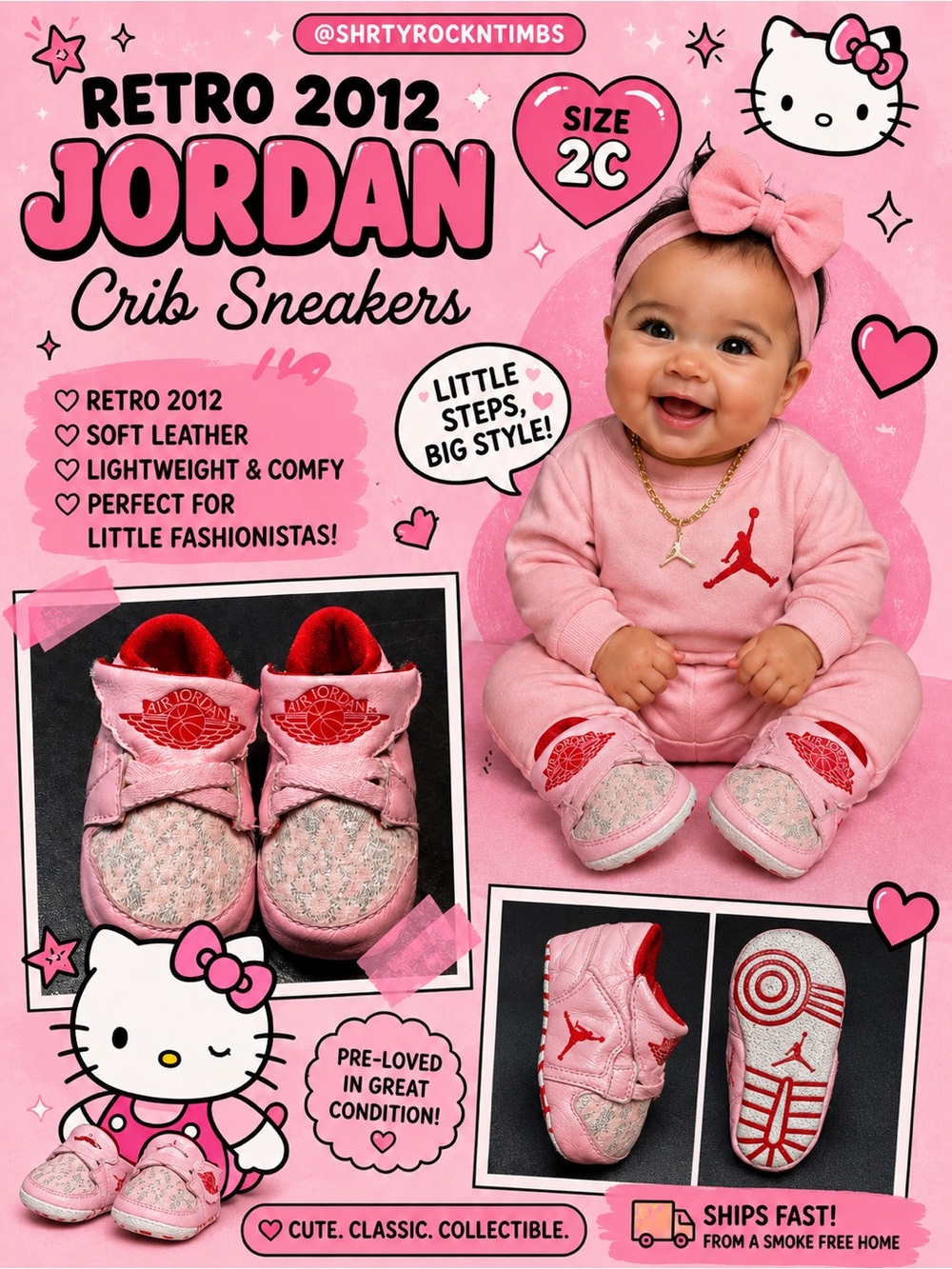 Jordan Retro 2012 Crib Sneakers